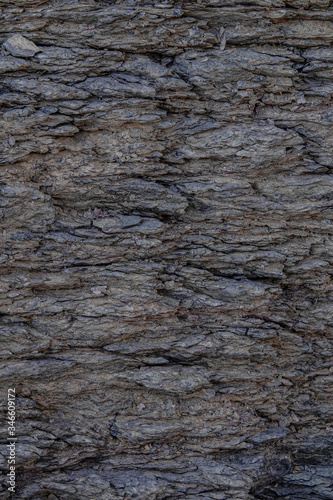 Rough Uneven Surface Texture of Wadi Ghul aka Grand Canyon of Oman in Jebel Shams Mountains. Vertical Photo