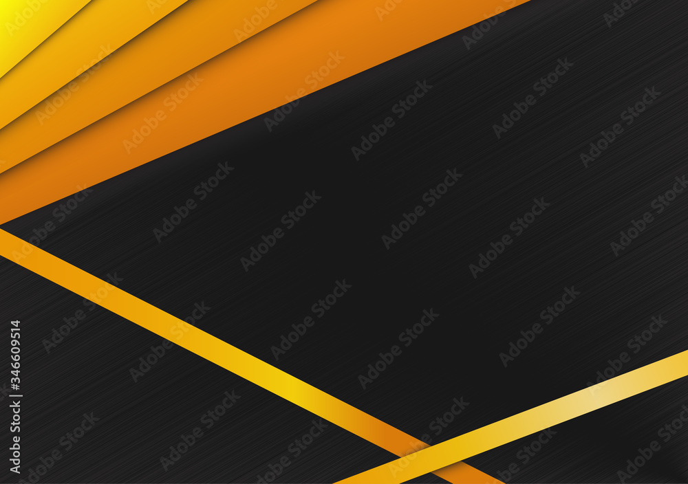 Black Gold overlapped Abstract Modern Vector Background