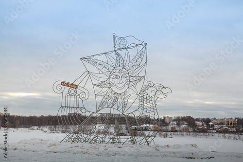  Monument from Kostroma iron Памятник из железа Кострома