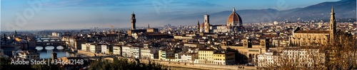 Florence in sunset (panaroma)