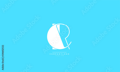 CR RC C R Letter Logo Alphabet Design Icon Vector Symbol