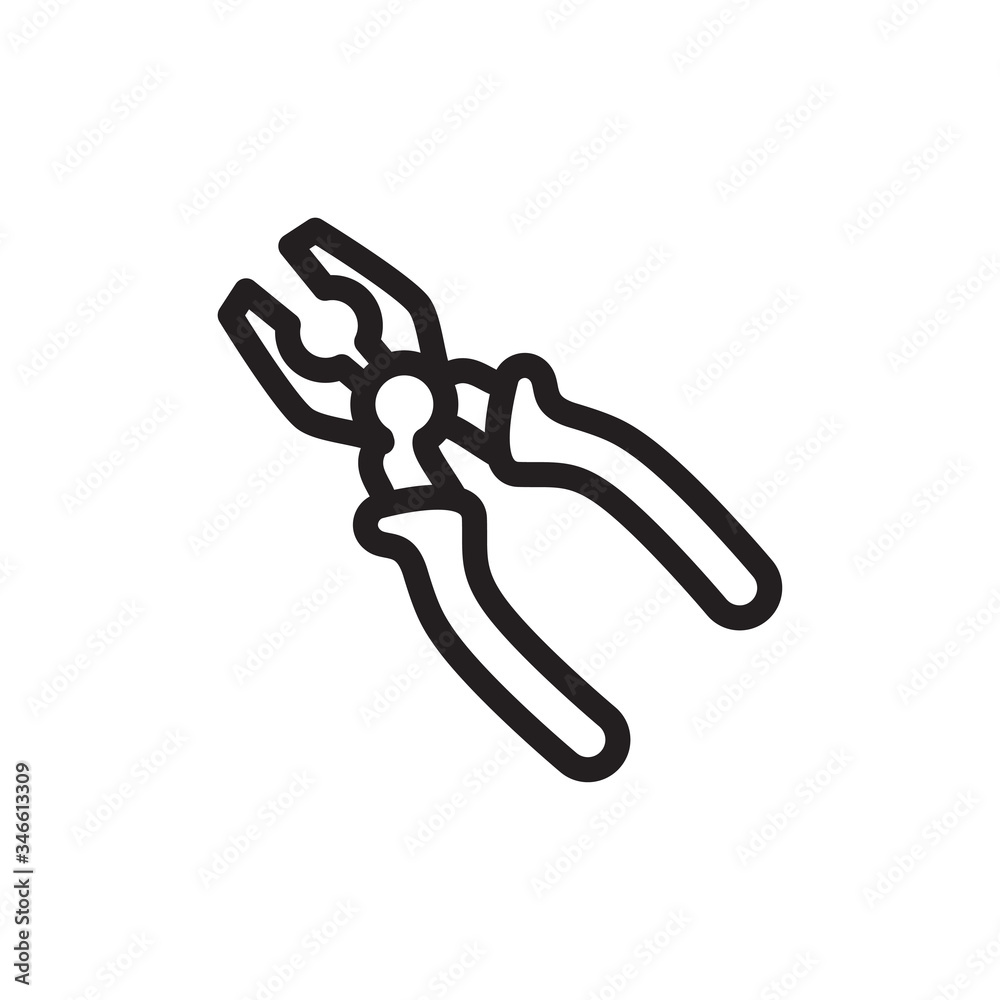 pliers icon vector trendy design template pliers icon vector trendy design template