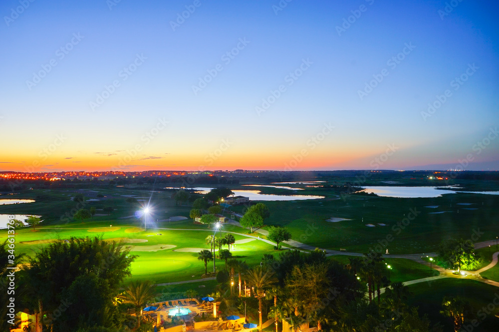 A golf resort in Florida