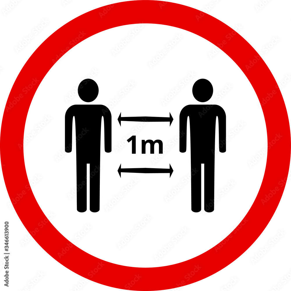 Social distancing sign, covid 19 coronavirus Social distancing sign, covid 19 coronavirus