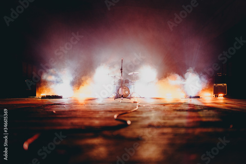 stage with lights