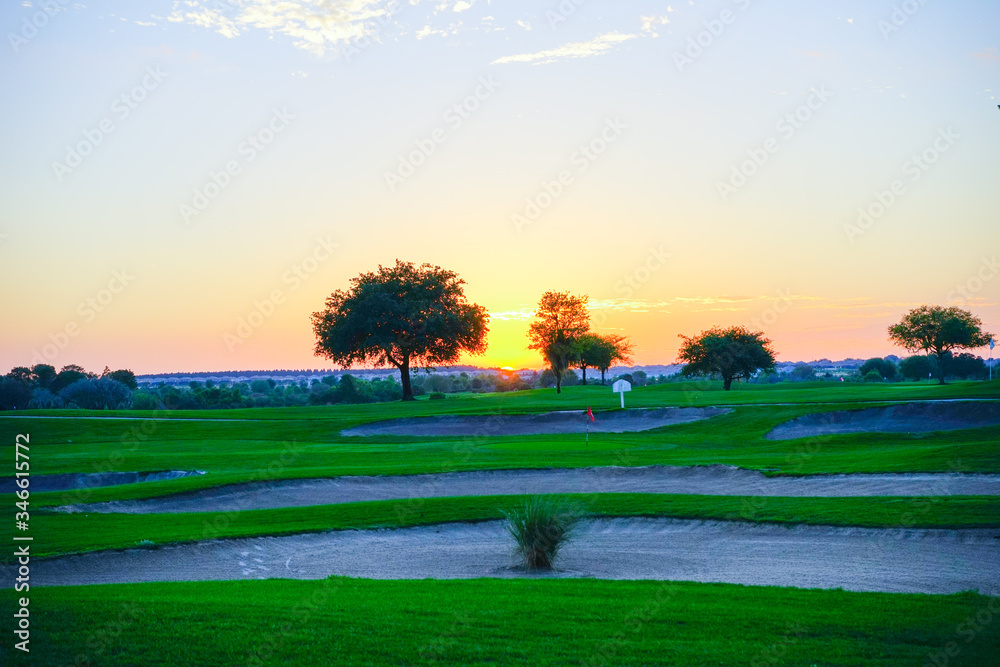 Fototapeta premium A golf resort in Florida