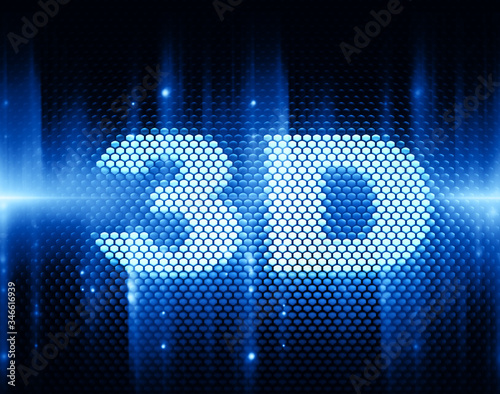 Photography 3d acronym (three-dimensional)