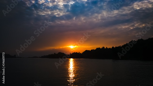 sunset over the river © Ramiz Uddin Hasan