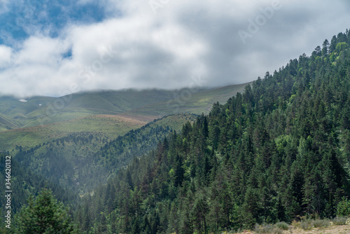 Foggy forest and mountains. Black Sea   Karadeniz region of Turkey.