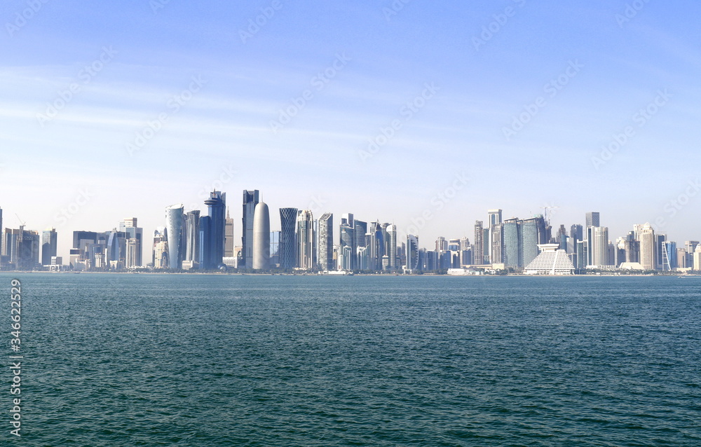 Fototapeta premium vue panoramique de Doha