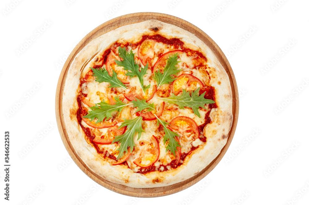 pizza on a white background pizza on a white background
