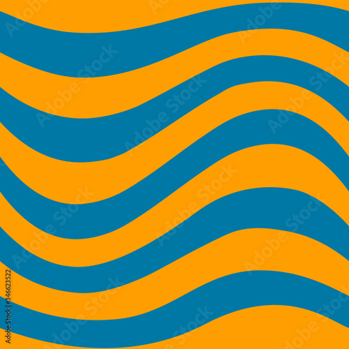 Seamless background of wavy lines. Vector illustration of striped repeating pattern.