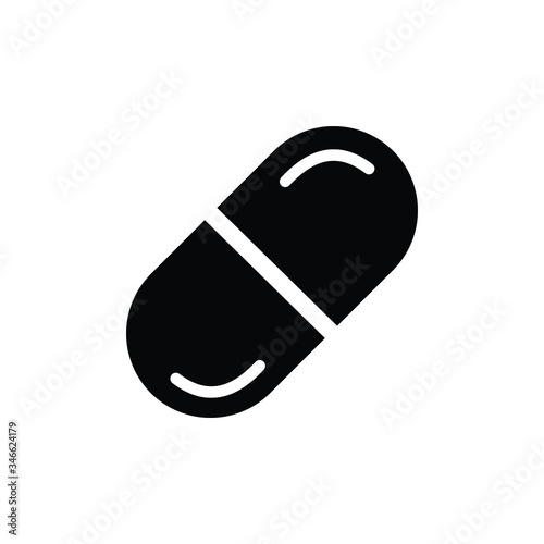 pill flat icon vector logo design trendy 
