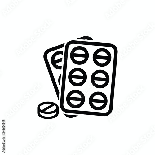 pill flat icon vector logo design trendy 