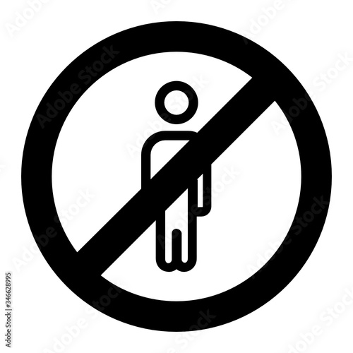 No Freelance work Allowed Concept, Unemployment Vector Icon Design, Economic consequences of COVID-19 on white background, Socio-economic issues symbol after Coronavirus pandemic 