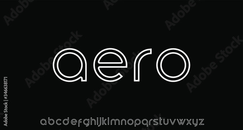 aero luxury futuristic font. perfect for your brand and wordmark