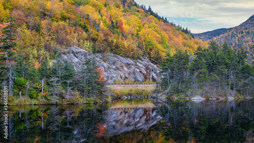 Autumn time at Beaver Pond in New Hampshire Black Mountain State Forest