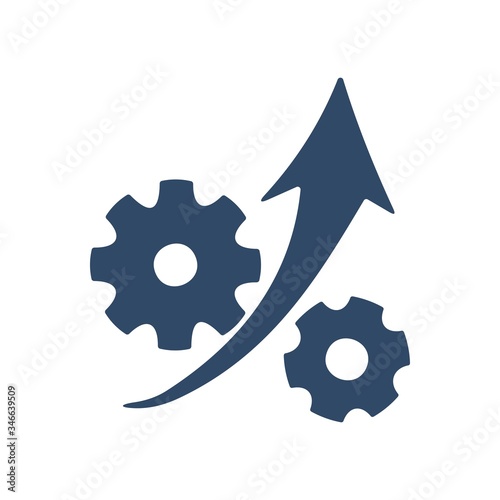Foto Operational excellence, efficiency icon. Productivity sign.