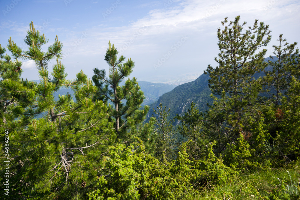 Landscape from The Red Wall Peak to Rhodopes, Bulgaria Landscape from The Red Wall Peak to Rhodopes, Bulgaria