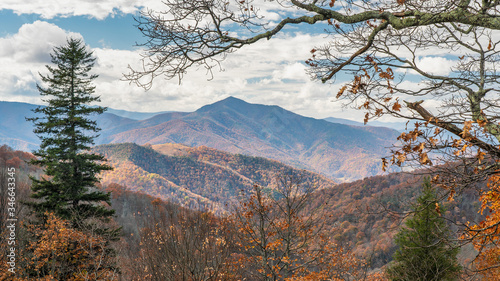 Photography End of the season - Late Autumn Blue Ridge Parkway overlook in November