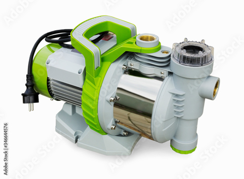 Housing electric water pump is made of plastic and steel