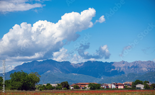 landscape with mountains