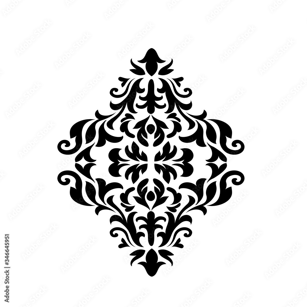 Damask white and black ornament.Traditional pattern.Decorative element eastern tracery.Floral ,victorian,baroque,Indian design. Texture for arabic wallpapers. Damask white and black ornament.Traditional pattern.Decorative element eastern tracery.Floral ,victorian,baroque,Indian design. Texture for arabic wallpapers.