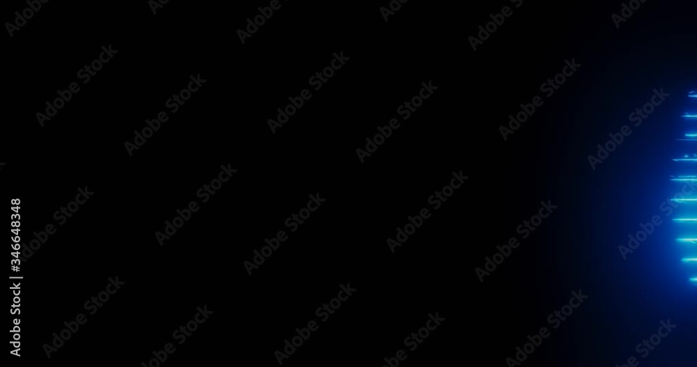 3d render with cyber background with blue light