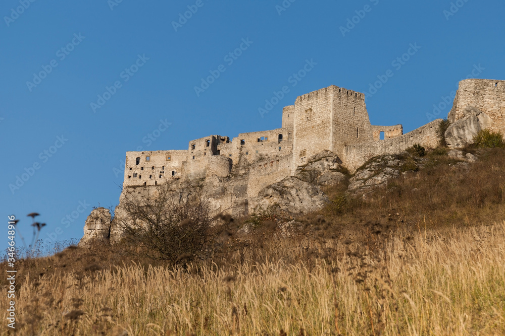 The ruins of Spis Castle in eastern Slovakia