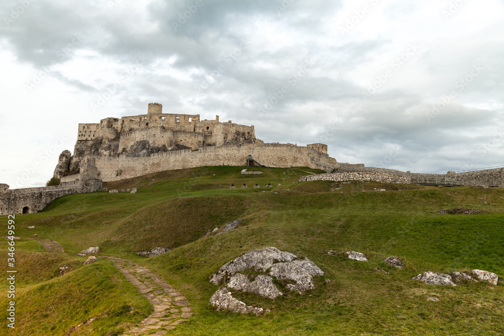 The ruins of Spis Castle in eastern Slovakia The ruins of Spis Castle in eastern Slovakia