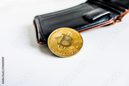 Obraz na płótnie bitcoin, crypto, krypto, kryptowaluty, złoto, cyfrowe, cyfrowe złoto, portfel w salonie