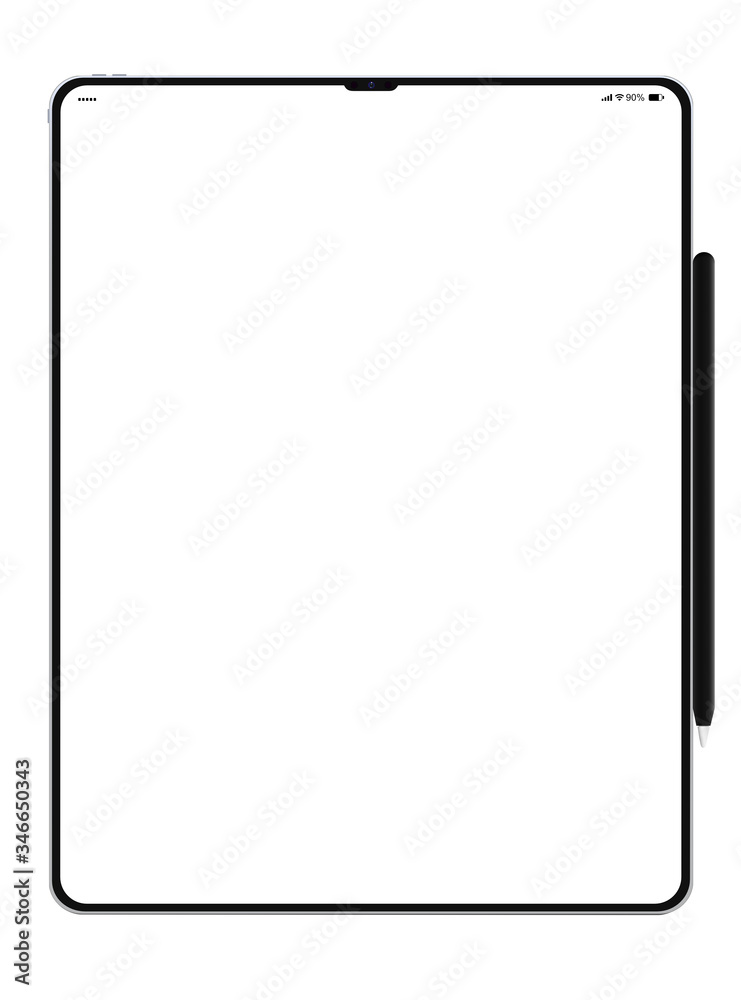 New Computer Tablet Pro
portrait, with notch, black pencil, statusbar, buttons New Computer Tablet Pro
portrait, with notch, black pencil, statusbar, buttons