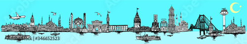 istanbul embroidery graphic design vector art