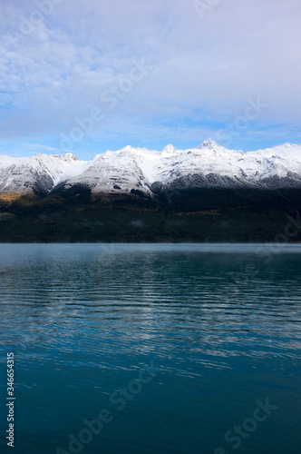 lake and mountains