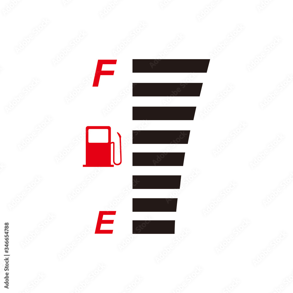 fuel indicator icon illustration symbol