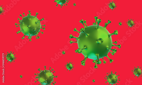 Novel Coronavirus (2019-nCoV). Virus Covid 19-NCP. Concept background.