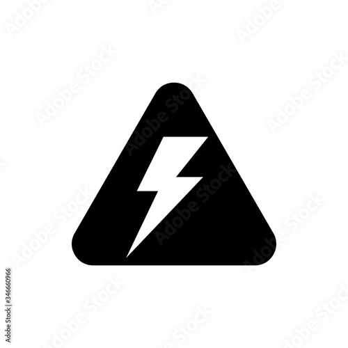 Free Download Hazard warning glyph icon design vector. Danger triangle symbol design. Industrial warning icon. Editable black stroke. - GFXLoad