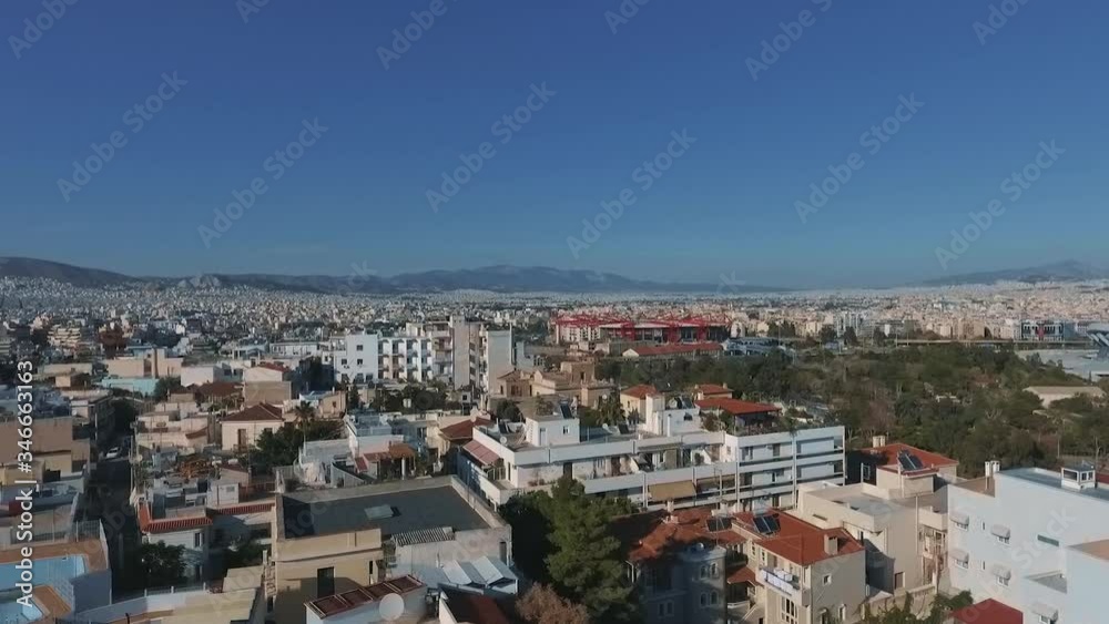 Aerial View Of Beautiful Scenery Of Athens Rooftops Buildings Greece Europe Aerial View Of Beautiful Scenery Of Athens Rooftops Buildings Greece Europe