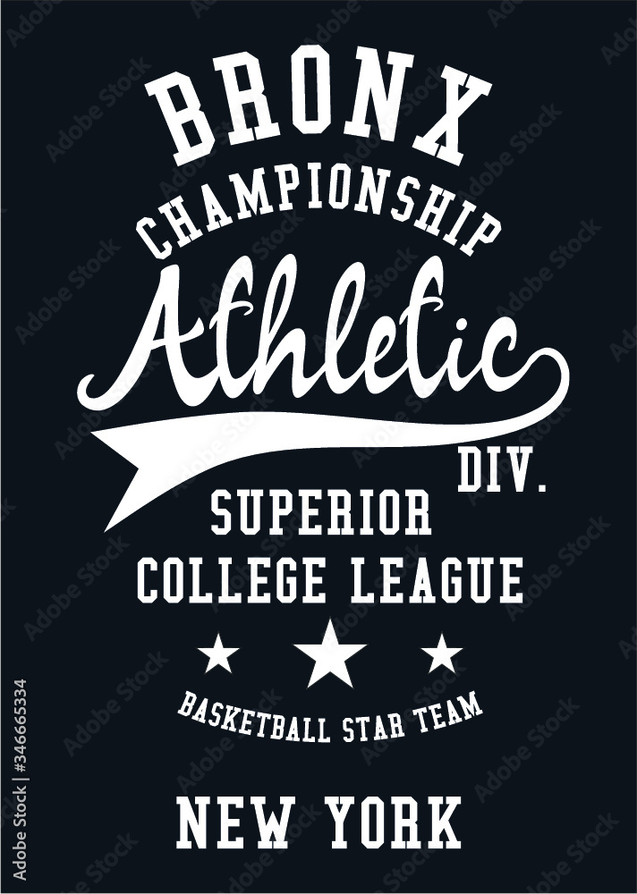 New york college style print embroidery graphic design vector art New york college style print embroidery graphic design vector art