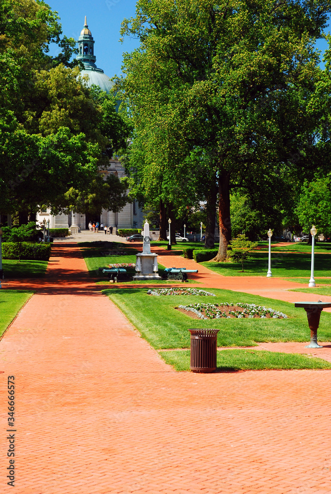 Radcliff Terrace and the Mexican Monument at the United States Naval Academy