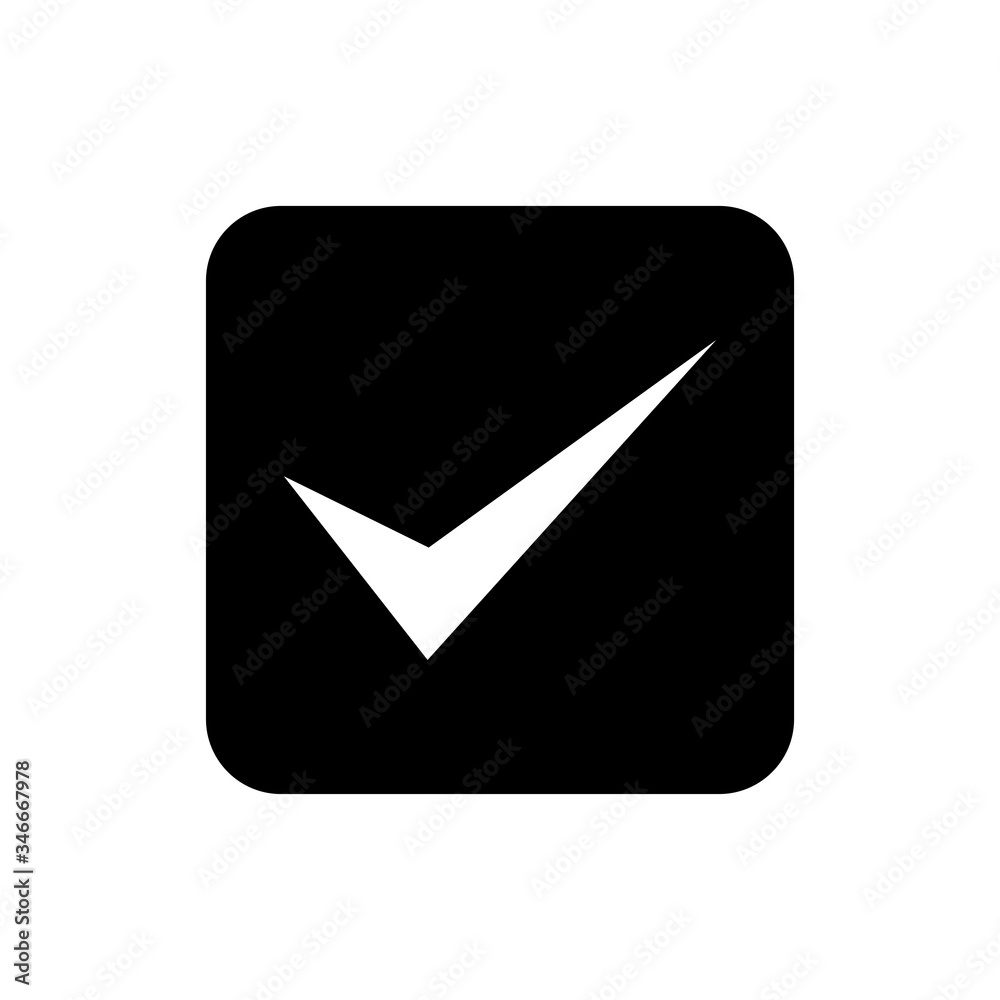 Check mark glyph icon design vector. Approve glyph icon design. Checklist glyph icon. Editable black stroke. Check mark glyph icon design vector. Approve glyph icon design. Checklist glyph icon. Editable black stroke.