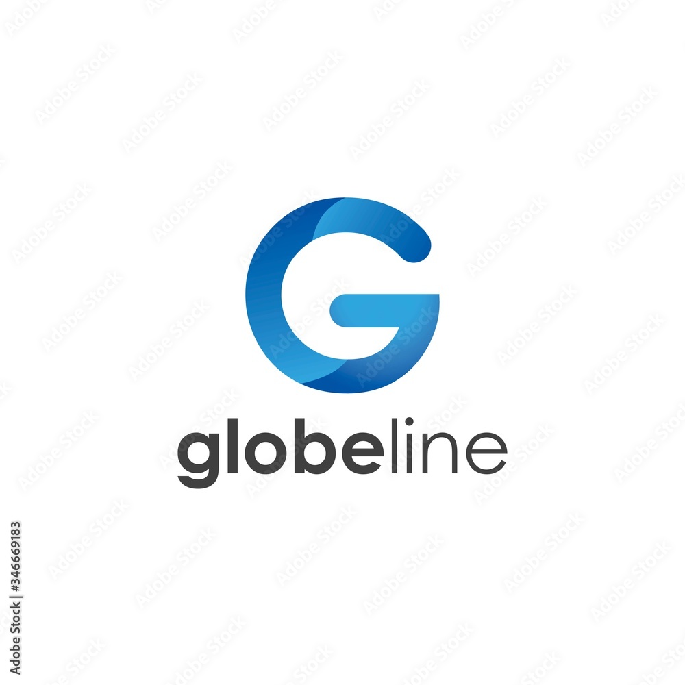 Globe Line Logo Industrial And Technology Globe Line Logo Industrial And Technology