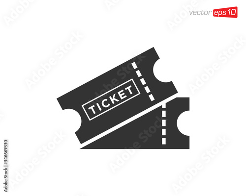 Ticket Icon Design Illustration Vector