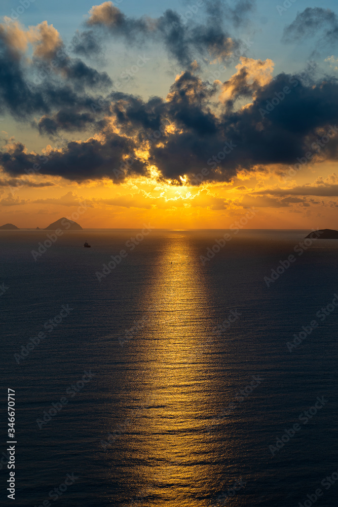 Landscape sunrise on Hon Chong cape, Nha Trang, Vietnam