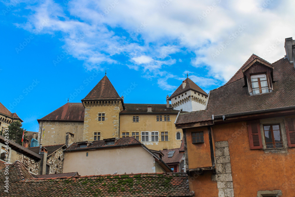 The house of Charmoisy, Annecy museum-castle and the ancients houses of the old town, Haute-Savoie, a region in the Alps of eastern France. 