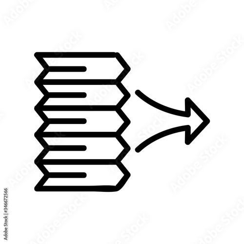 air outlet through filter plates icon vector. air outlet through filter plates sign. isolated contour symbol illustration
