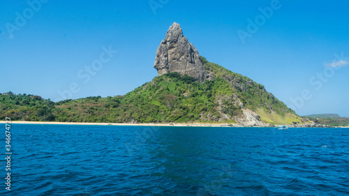 Beautiful rock formation on the island of Fernando de Noronha, Brazil