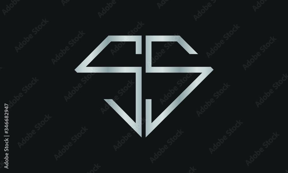Diamond Shaped Letter S or Letter SS Iconic Logo Design, logo design for Jewelry Company Store. Diamond Shaped Letter S or Letter SS Iconic Logo Design, logo design for Jewelry Company Store.