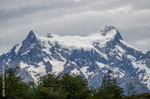 Rocky Mountains with snow