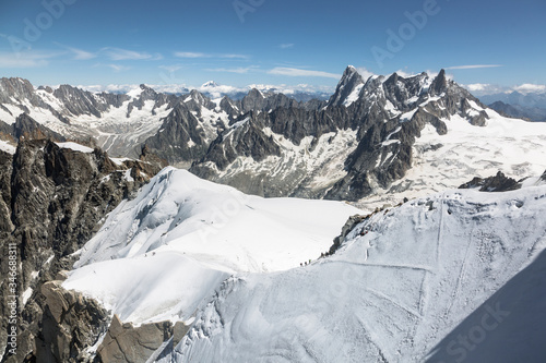 Grand Jorasses Massif from Aiguille du Midi, Chamonix-Mont-Blanc, France © almostfuture